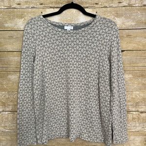 J.Jill long sleeve floral top. xs